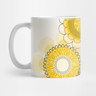 Sunny yellow flowers Mug